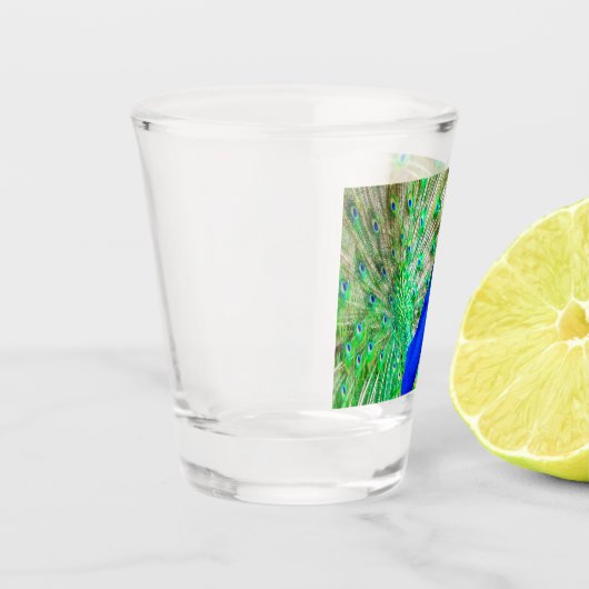 Peacock Plumage Schnapsglas (Links)