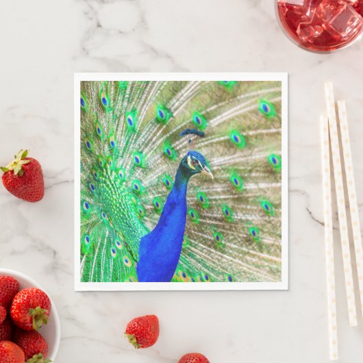 Peacock Plumage Serviette (Beispiel)