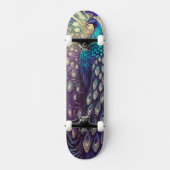 Peacock Plumage Skateboard (Vorderseite)