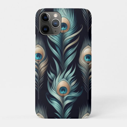 Peacock Plumes Case-Mate iPhone Hülle (Rückseite)