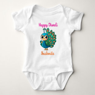 Peacock Pop & Personal Spark mit benutzerdefiniert Baby Strampler