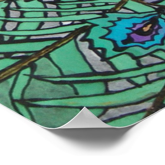 Peacock Poster (Ecke)