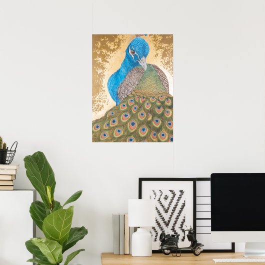 Peacock Poster (Heimbüro)