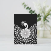 Peacock Postkarte (Stehend Vorderseite)