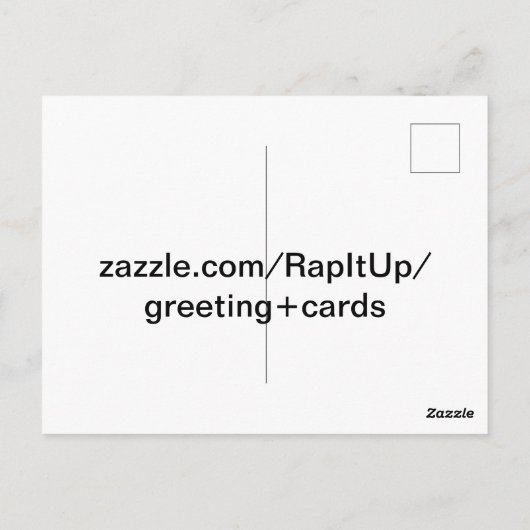 Peacock Postkarte (Rückseite)