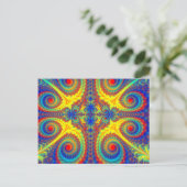 Peacock Postkarte (Stehend Vorderseite)