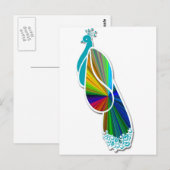 Peacock Postkarte (Vorne/Hinten)