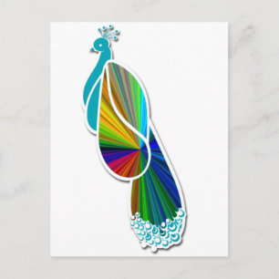 Peacock Postkarte