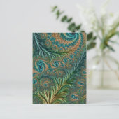 Peacock Postkarte (Stehend Vorderseite)