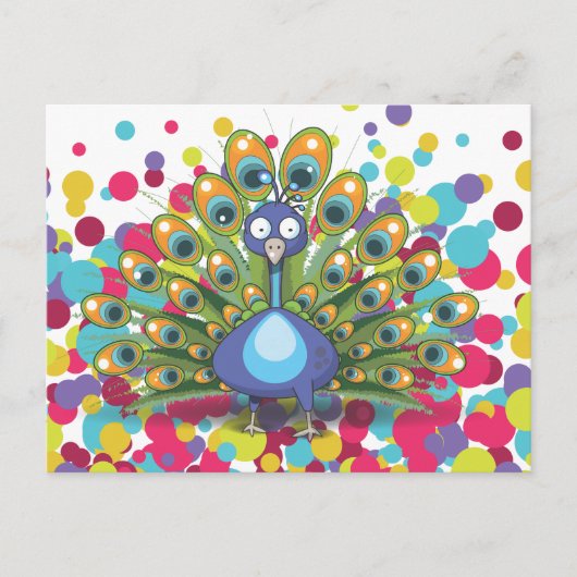 Peacock Postkarte (Vorderseite)