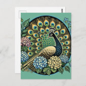 Peacock Postkarte (Vorne/Hinten)