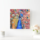 PEACOCK POWER SHOWOFF QUADRATISCHE WANDUHR (Zuhause)