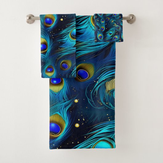 Peacock Pride Badhandtuch Set (Insitu)