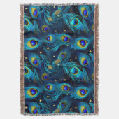 Peacock Pride Decke (Vorderseite Vertikal)