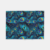 Peacock Pride Fleecedecke (Vorderseite (Horizontal))