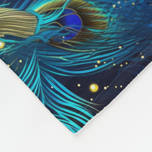 Peacock Pride Fleecedecke (Ecke)