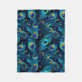 Peacock Pride Fleecedecke (Vorderseite)