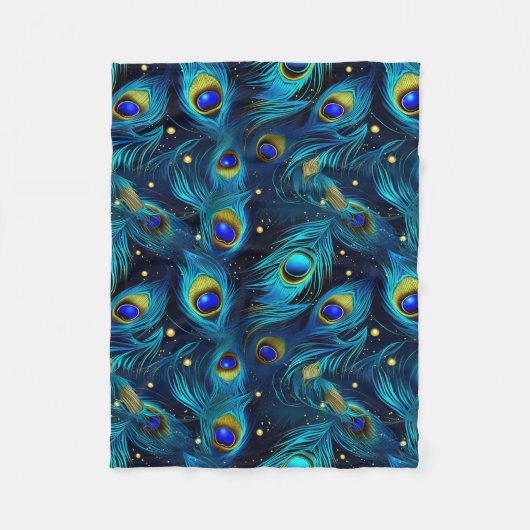 Peacock Pride Fleecedecke (Vorderseite)