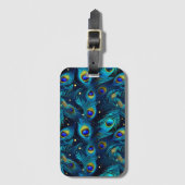 Peacock Pride Gepäckanhänger (Vorderseite Vertikal)