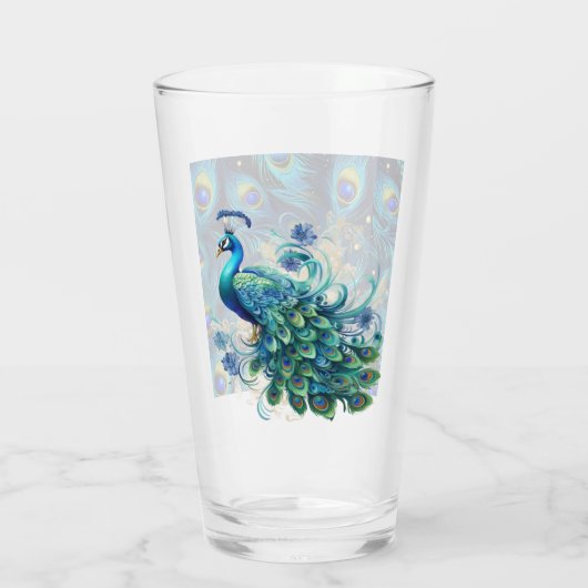 Peacock Pride Glas (Rückseite)