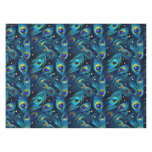 Peacock Pride Tischdecke (Vorderseite (Horizontal))