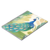 Peacock Princess | Aquarelltiere Notizblock (Linke Seite)