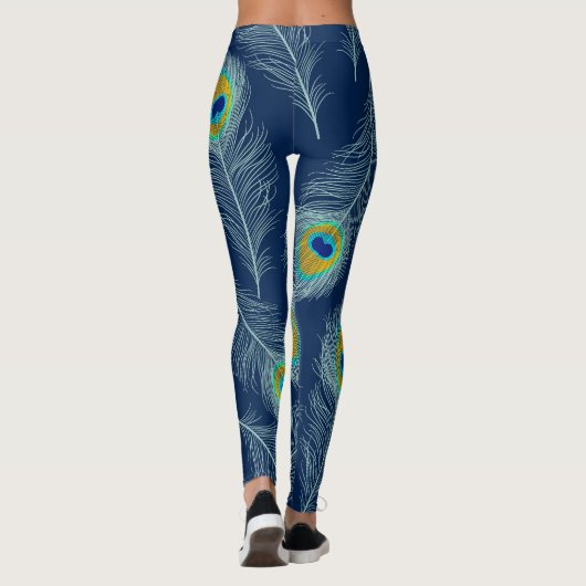 Peacock Print-Leggings Leggings (Rückseite)