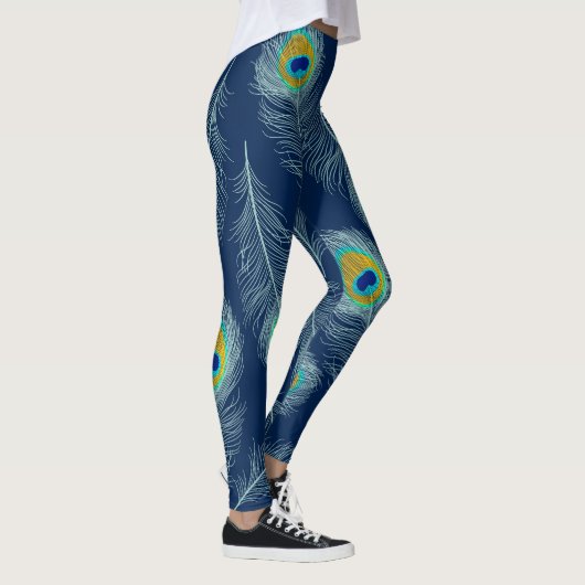 Peacock Print-Leggings Leggings (Rechts)