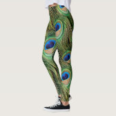 Peacock Print Pattern Legierung Leggings (Links)