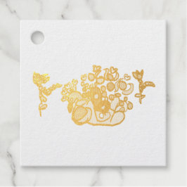 Peacock purple roses  geschenkanhänger