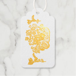 Peacock purple roses  geschenkanhänger