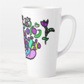 Peacock purple roses milchtasse (Rechts)