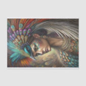 Peacock Queen Decoupage Seidenpapier (Vorderseite)