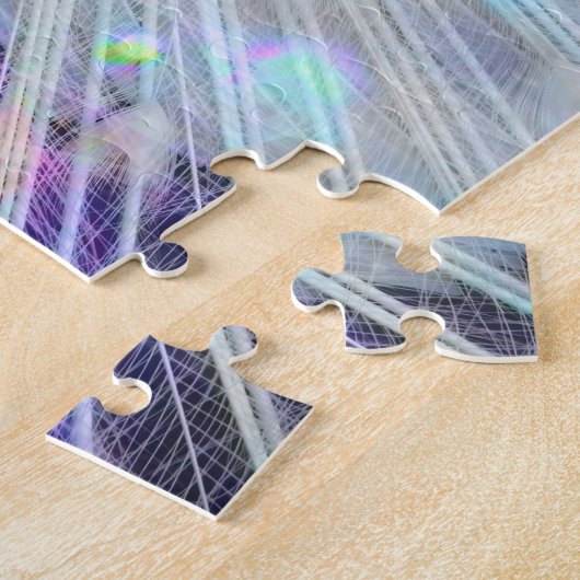 Peacock Regenbogen Glitzer schönes Funkeln hübsch Puzzle (Seite)