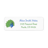 Peacock Return Address Labels (Vorne)