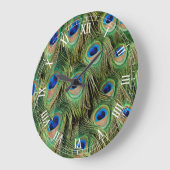 Peacock Roman Numerale Clock Große Wanduhr (Winkel)