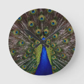 Peacock Runde Wanduhr (Vorderseite)