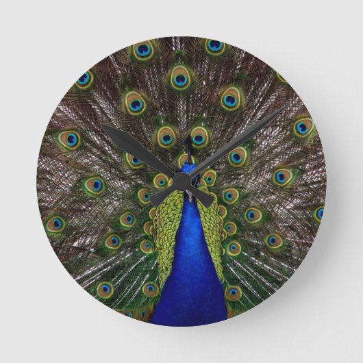 Peacock Runde Wanduhr (Vorderseite)