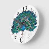 Peacock Runde Wanduhr (Winkel)