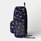 Peacock Sari Pattern Bedruckter Rucksack (Rechts)