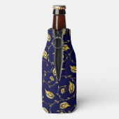 Peacock Sari Pattern Flaschenkühler (Flasche Rückseite)
