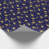 Peacock Sari Pattern Geschenkpapier (Ecke)