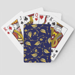 Peacock Sari Pattern Spielkarten