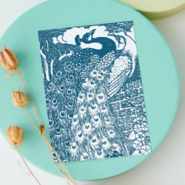 Peacock Save the Date Ankündigungspostkarte