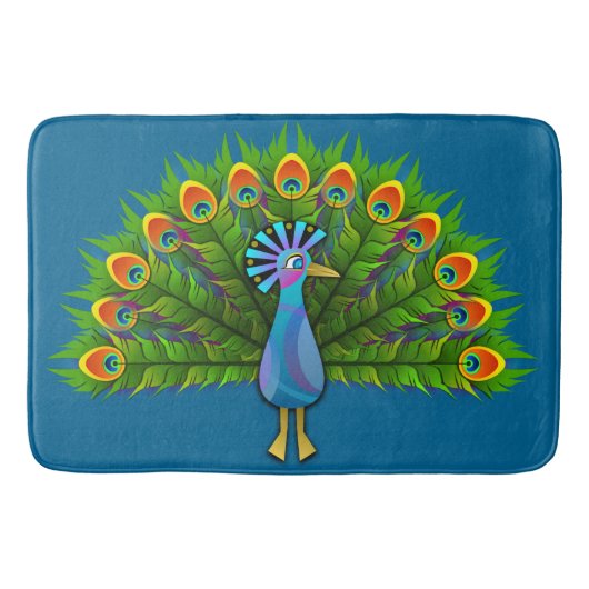 Peacock Schlafzimmer Rug Mat Wohngestaltung Rug Ma Badematte (Vorderseite)