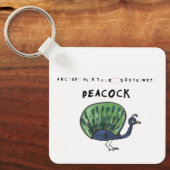 Peacock-Schlüsselanhänger Schlüsselanhänger (Vorderseite)