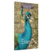 Peacock Schöne Naturfotografie Klemmbrett (Rechts)