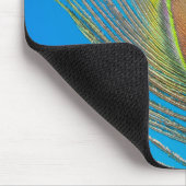 Peacock Schwanz Feather Mousepad (Ecke)
