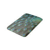Peacock Schwanz Feathers Badematte (Schrägansicht)