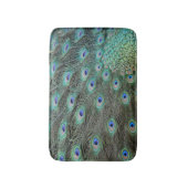 Peacock Schwanz Feathers Badematte (Vorderseite Vertikal)
